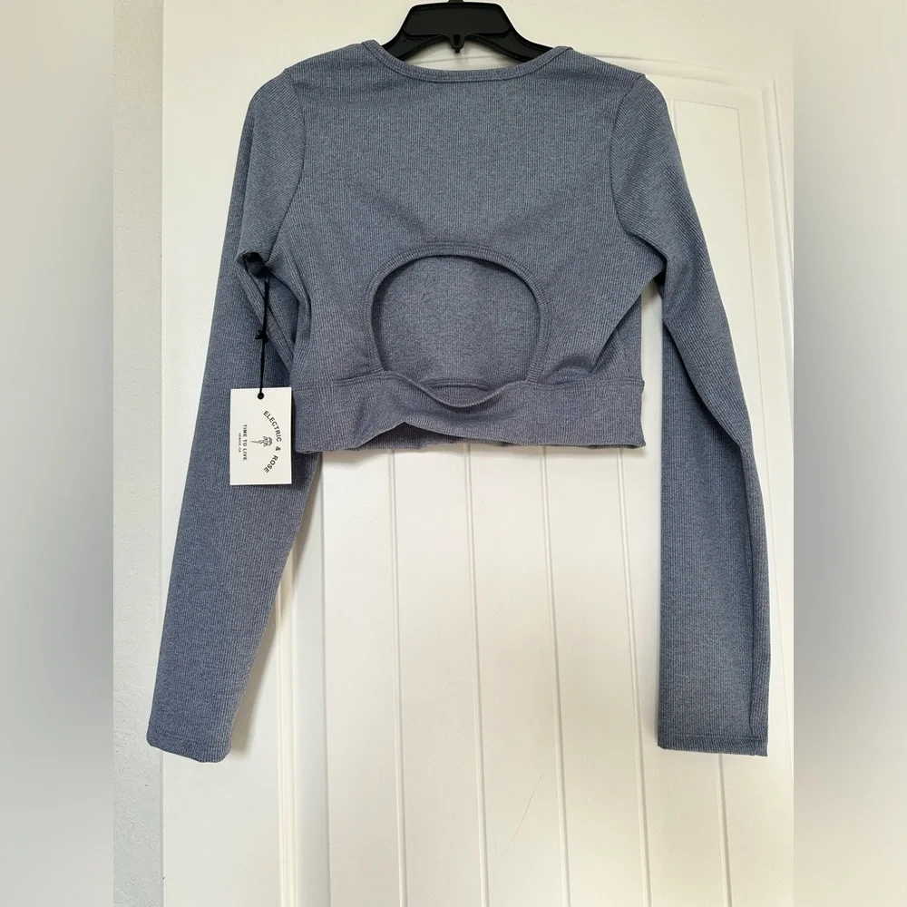 NWT! ANTHROPOLOGIE ELECTRIC & ROSE KENNEDY CUT OUT TOP